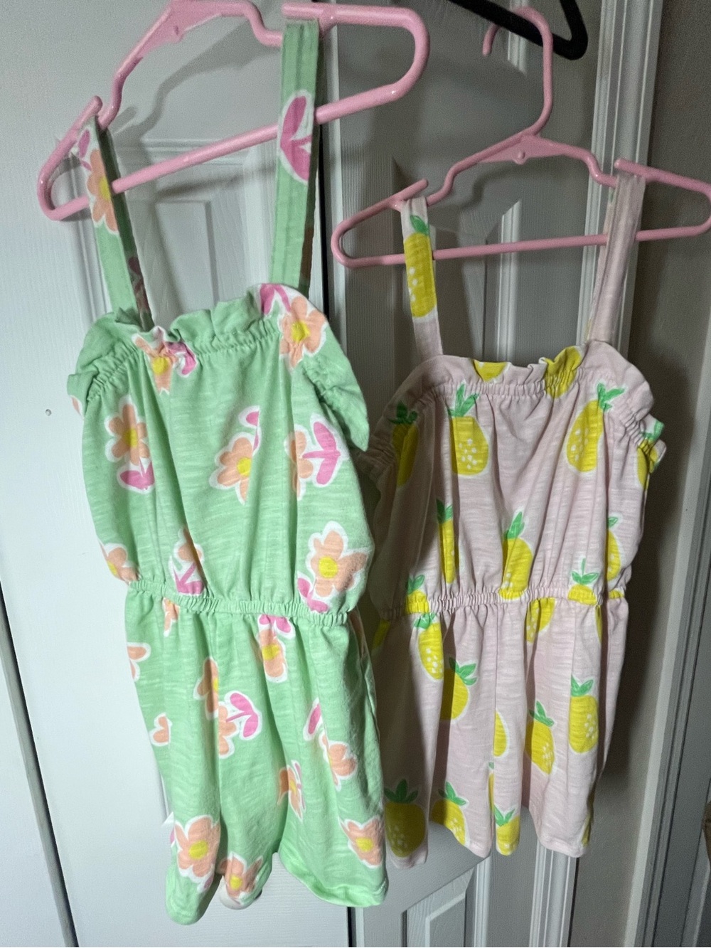 365 kids by Garanimals girls summer rompers size 7 (bundle of 2) - Picture 1 of 13